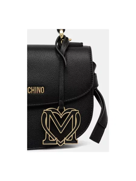 Love Moschino torebka crossbody z imitacji skóry czarna