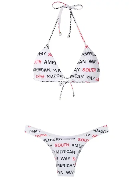 Bikini Amir Slama cu imagine alb