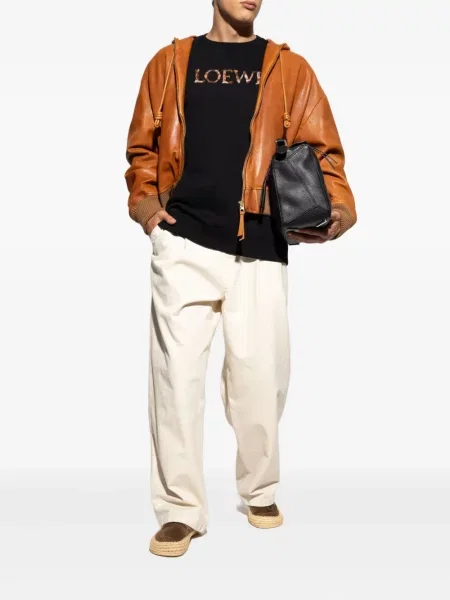 Hanorac Loewe cu broderie negru