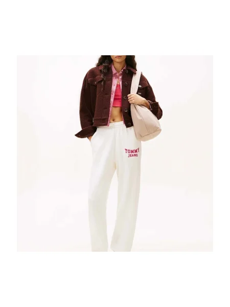 Pantaloni Tommy Jeans alb