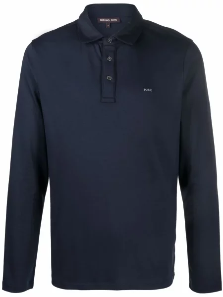 Polo Michael Kors cu broderie albastru