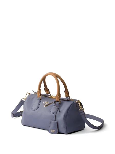 Top Prada din piele albastru