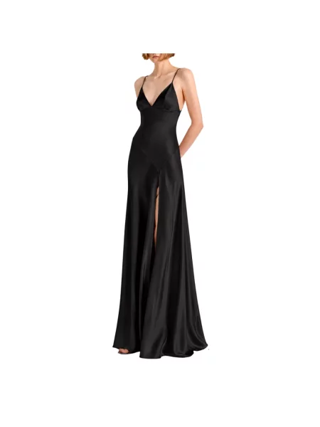 Długa sukienka maxi Alberta Ferretti czarna