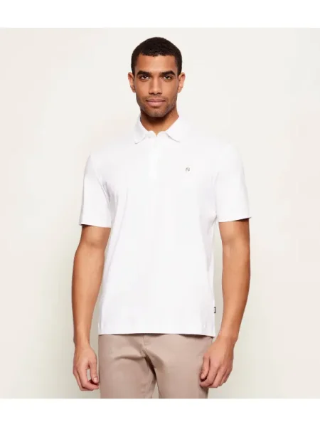 BOSS BLACK Tenisz póló C-Parris 01 | mercerised fehér