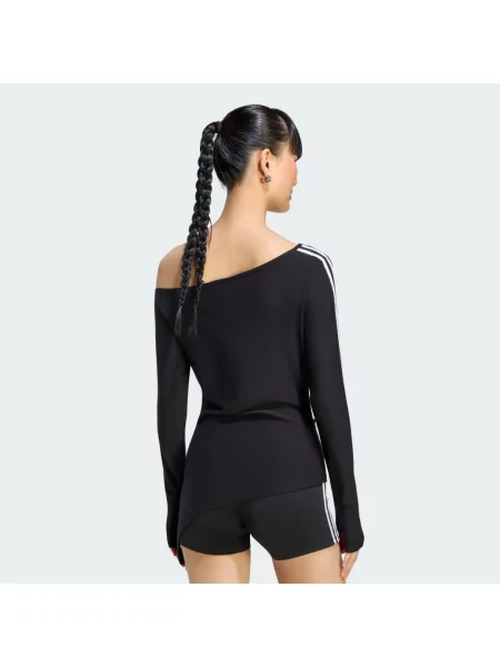Asymetrický top Adidas černý