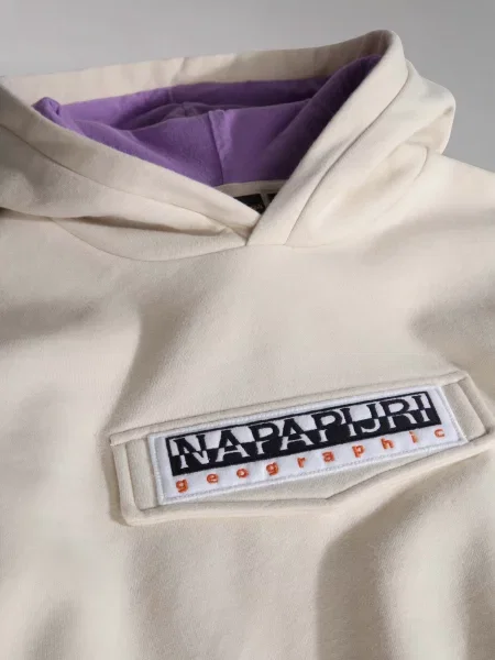 Дитяче Худі Napapijri Kg Burgee Crop бежевий