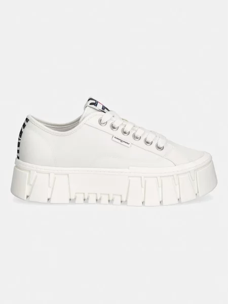 Tommy Jeans TJ PLATFORM SNEAKER ZEBRA superge bela