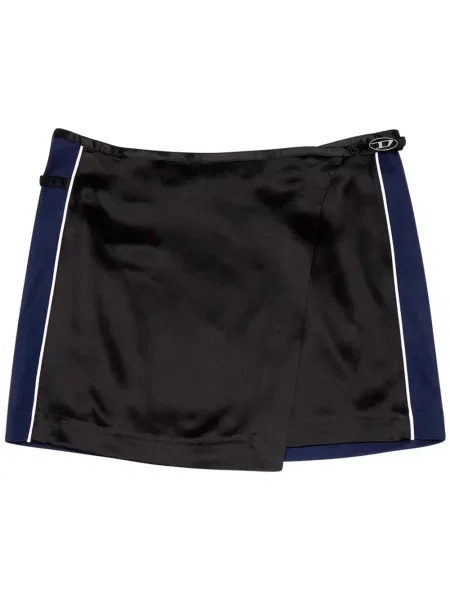 Fusta mini Diesel din satin negru