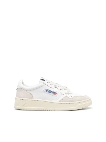 Sneakers Autry Medalist Low Wom White Leather/ Beige Suede EUR 36 białe