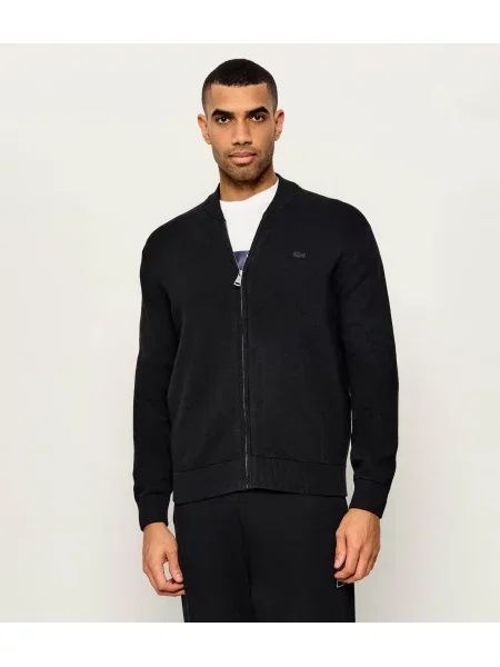 Lacoste Pulover cu adaos de lână negru