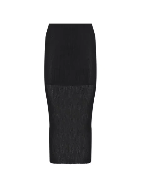 Fustă Alberta Ferretti tricotate negru