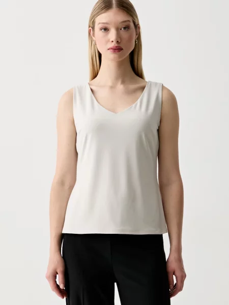 Levi's top pentru femei RORY BUTTON THROUGH SS bej