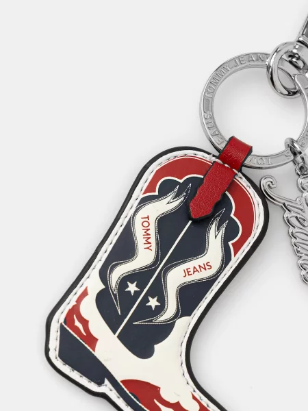 Tommy Jeans obesek za ključe bela