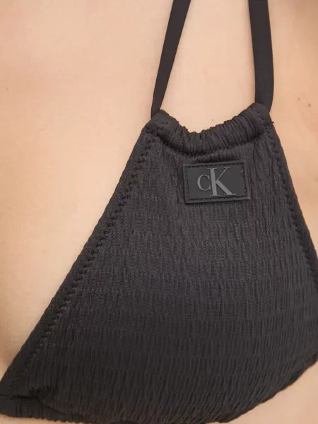 Calvin Klein biustonosz kąpielowy lekko usztywniona miseczka czarny
