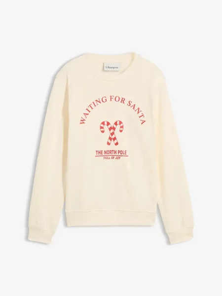 Bluza z czystej bawełny organicznej beżowa
