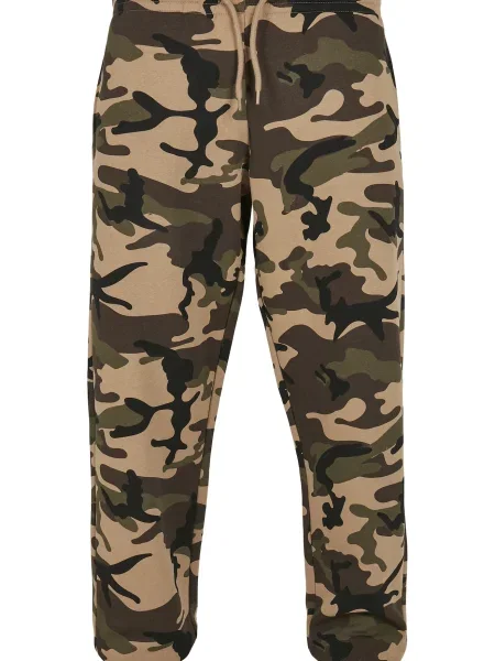 Urban Classics Kalhoty béžová / barvy bláta / khaki černá