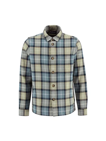 Kurtka Barbour w kratę niebieska