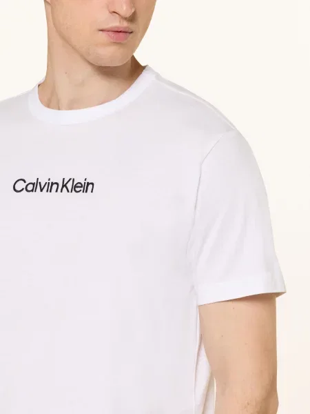 Calvin Klein Krátké Pyžamo / modrá bílá