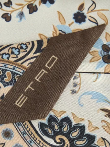 Fular Etro de mătase cu model floral