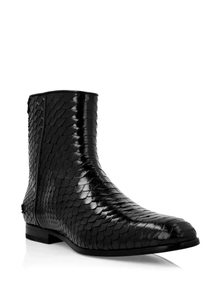 Cizme scurte Philipp Plein din piele negru