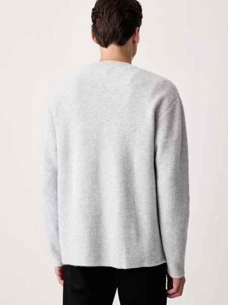 Levi's sweter z dodatkiem wełny WOODACRE HENLEY szary