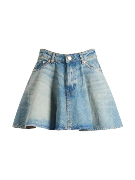 GANNI spódnica jeansowa niebieska