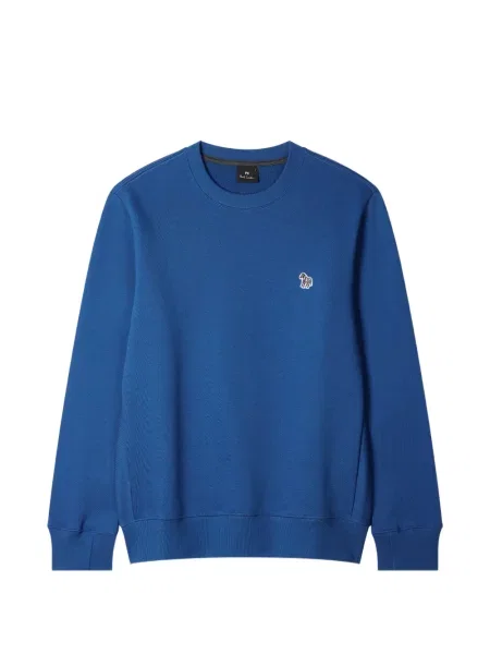 Hanorac crewneck Ps Paul Smith cu decolteu rotund cu autograf albastru