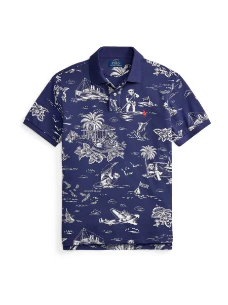 Polo Ralph Lauren Polokošeľa Tmavomodrá biela