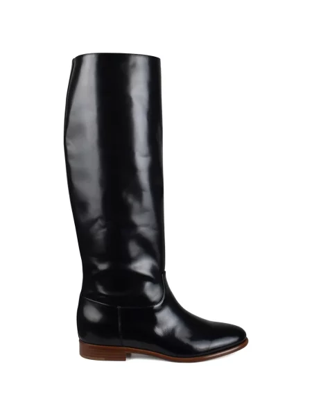 Botine Gabriela Hearst din piele de lac negru