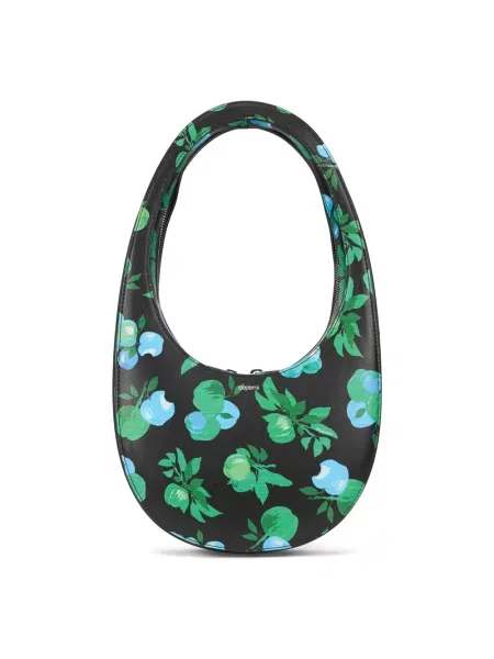 Torebka Coperni w kwiatki z nadrukiem czarna