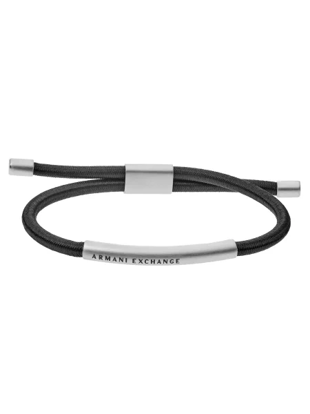 ARMANI EXCHANGE Βραχιόλι / ασημί μαύρο