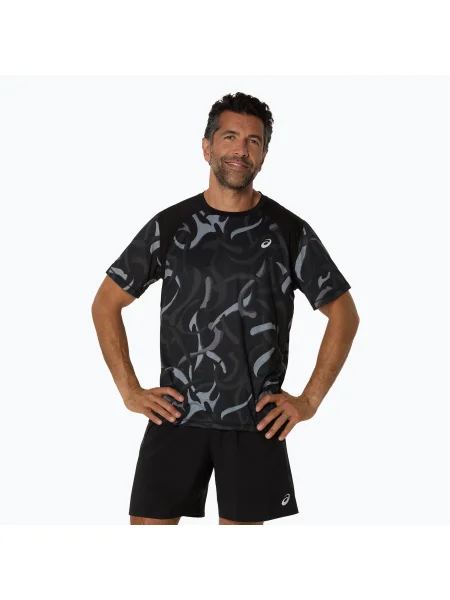 Риза Asics с принт черно
