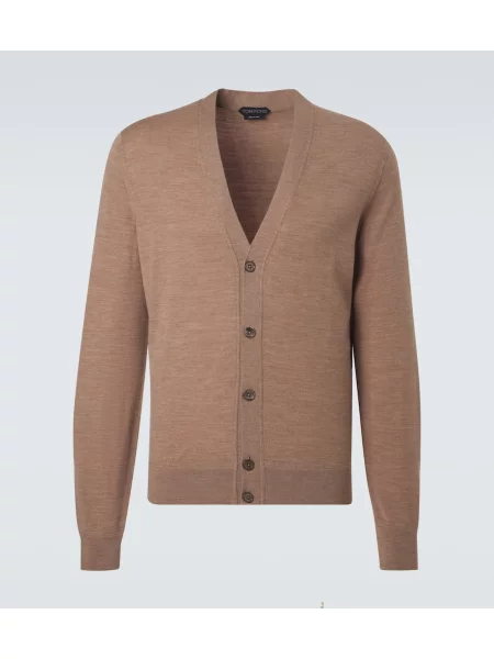 Cardigan Tom Ford de lână bej