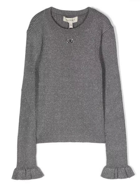 Sweter dziecięcy Twinset szary