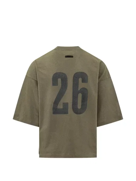 Мрежеста спортна тениска Fear Of God Essentials зелено