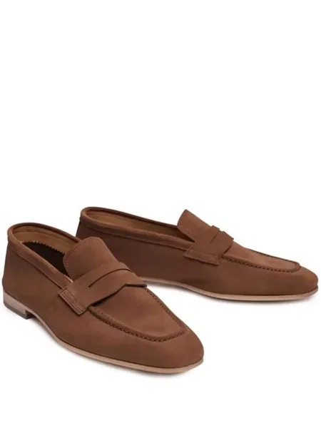 Pantofi loafer Loja Das Meias din piele de căprioară slip-on maro