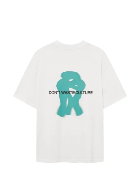 Μπλούζα Don't Waste Culture με σχέδιο λευκό