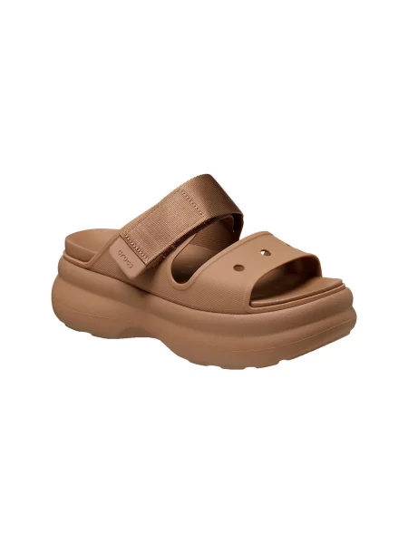 Pantofi Crocs cu bretele maro