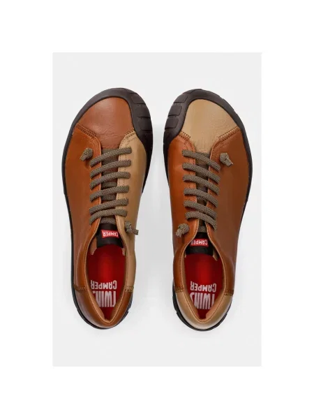 Sneakersy Camper skórzane brązowe