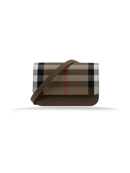 Torebka skórzana Burberry beżowa