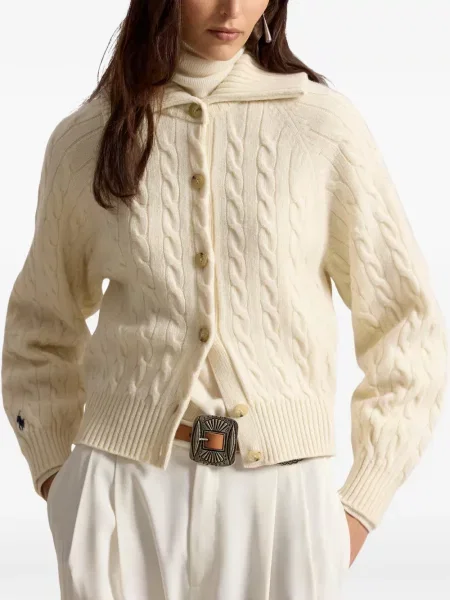 Căciulă Polo Ralph Lauren din cașmir alb
