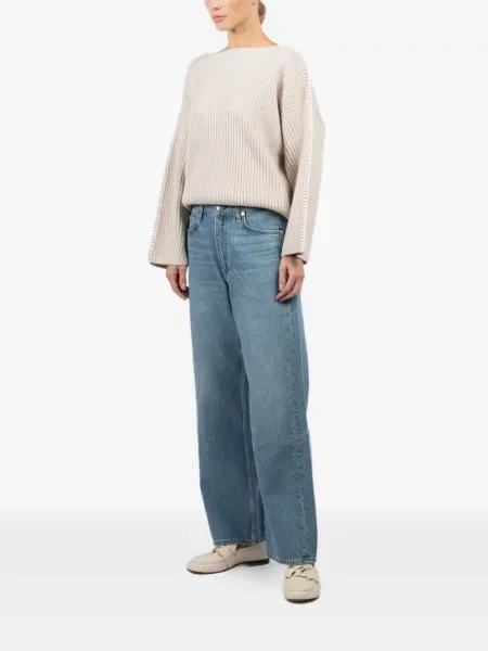 Blugi drepți Rag & Bone albastru
