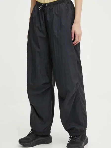 Kalhoty adidas Originals široké high waist černá