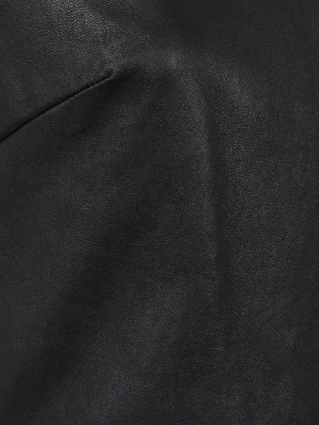 Rochie midi Stouls din piele fără mâneci negru