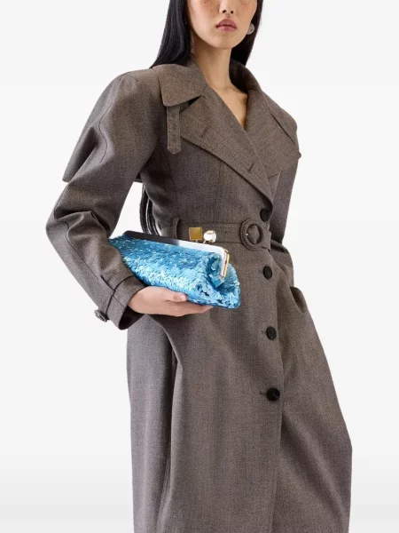 Listová kabelka Jacquemus modrá