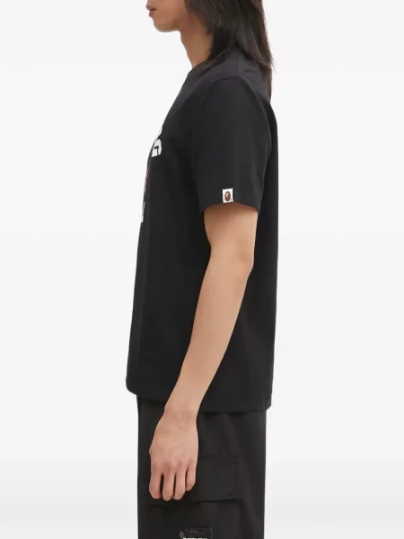 Tricou A Bathing Ape® cu imagine negru