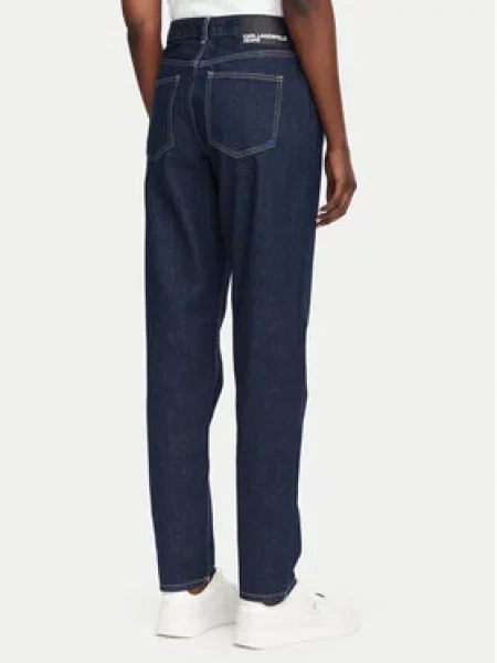 Karl Lagerfeld Jeans Jeans hlače Mornarsko Mom Fit modra