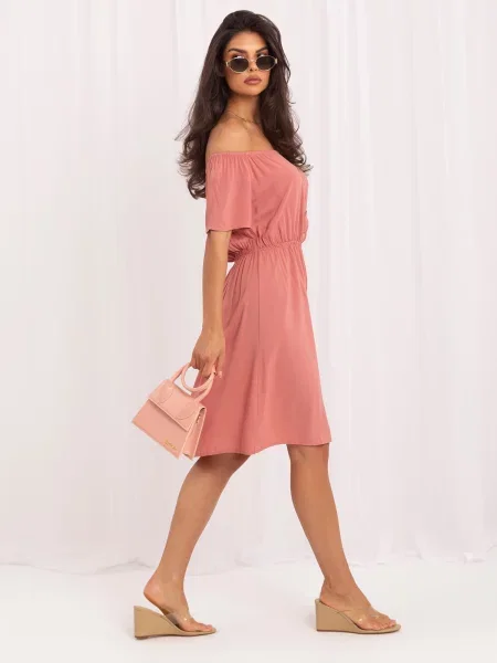 Talie elastică rochie Sublevel roz