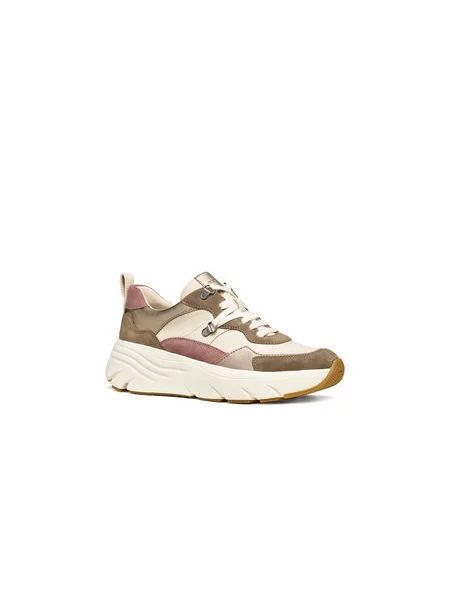 Sneakersy Geox D Diamanta Sivá béžová