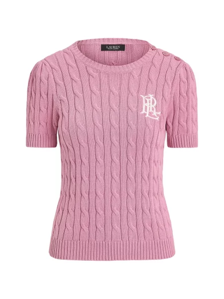 Tricou Lauren Ralph Lauren tricotate roz